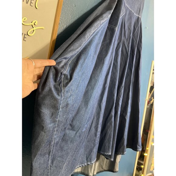 Strapless Asymmetrical Maxi Dress By In Love Paris - Picture 7 of 13